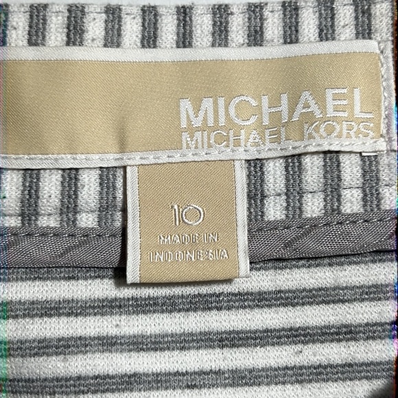 MICHAEL MICHAEL KORS || Mini A-Line Stripe Skirt. Sz. 10 - Picture 5 of 7